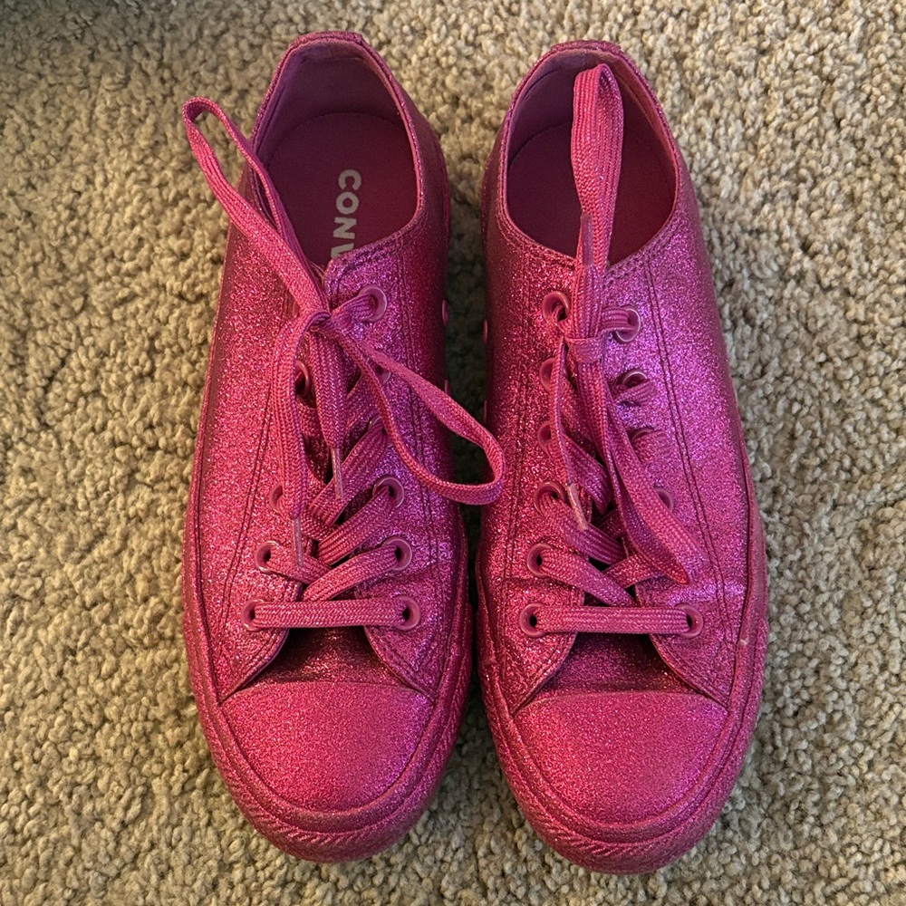 Converse Sparkly Pink Sneakers